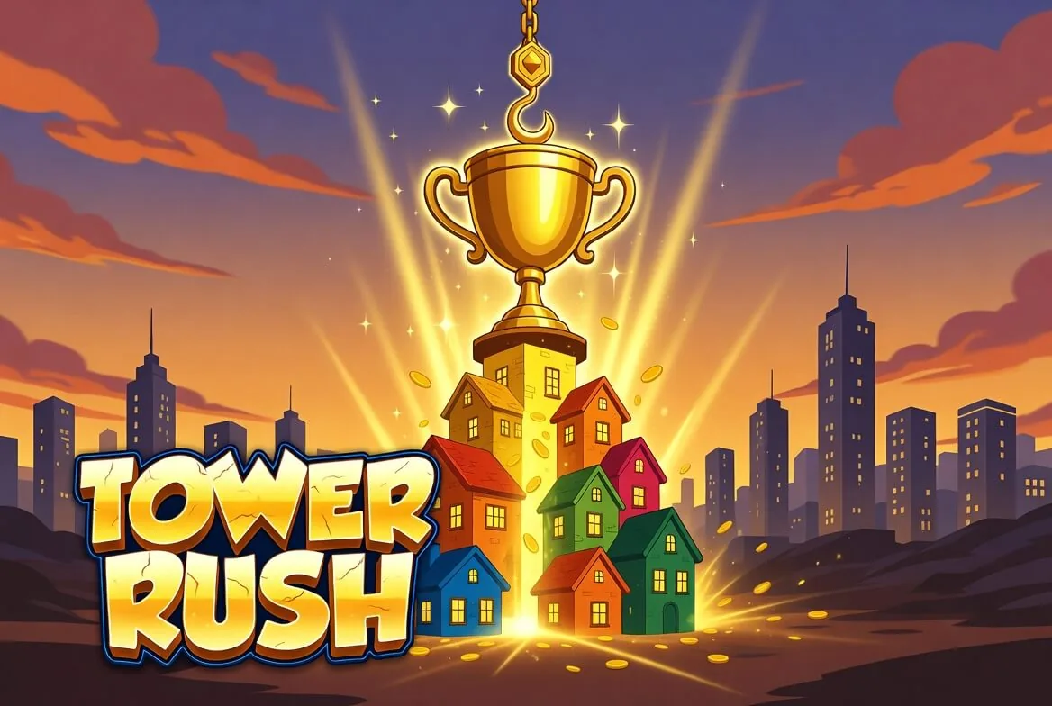 Tower Rush real or fake investigation with the tower and a verification badge
